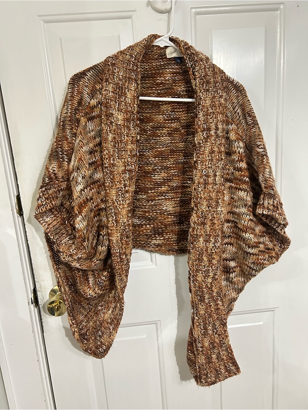 Universal Thread Brown Marled Open-Front Knit Shrug